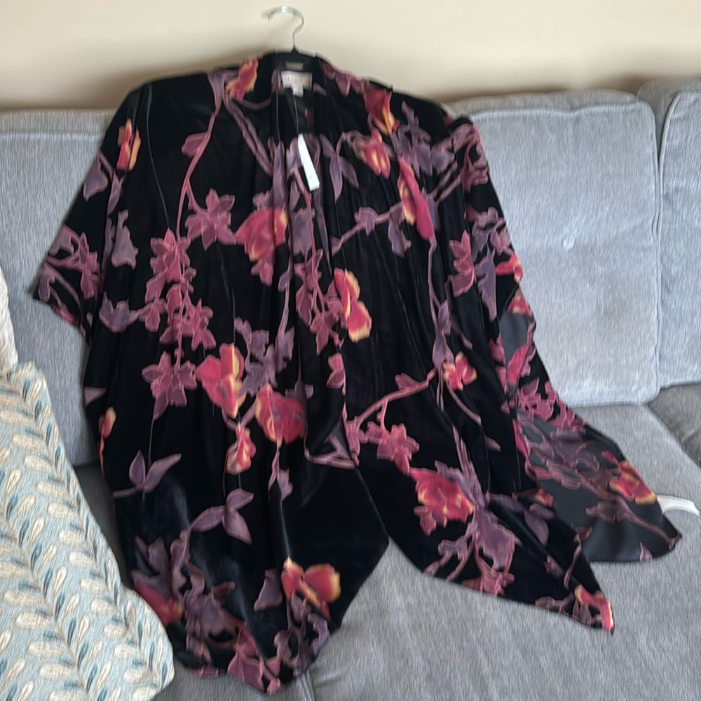 Velvet burn out cardigan